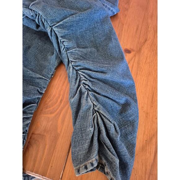 We The Free Free People Deliah Stacked Lowrise jeans stretch womens sz 28 or 6 - Picture 4 of 6